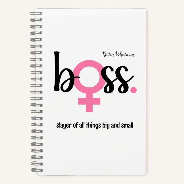 Carnet Maison Boss Lady Décor Moderne (Recto)