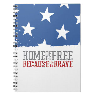 Carnet Maison des libres grâce aux braves drapeau américa