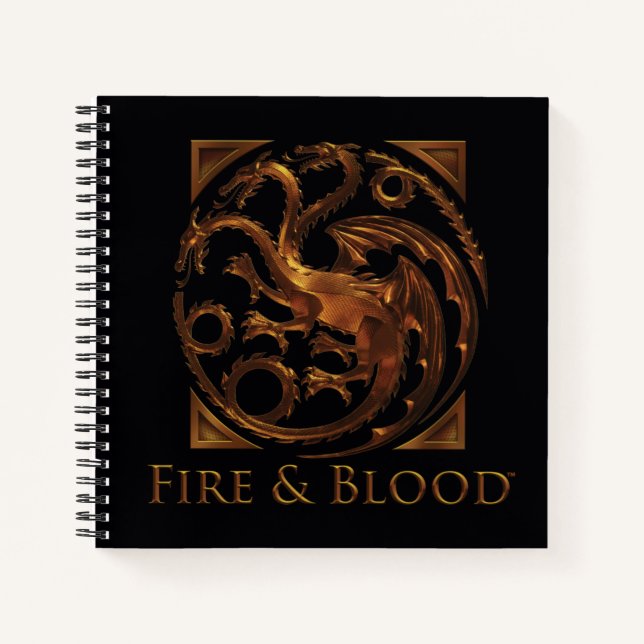 Carnet MAISON DU DRAGON | Maison Targaryen Sigil (Devant)