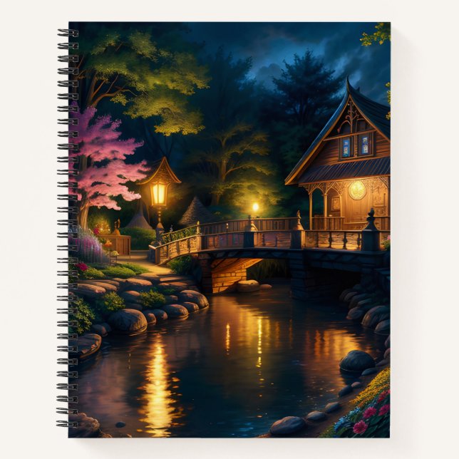 Carnet maison éclairée (Devant)
