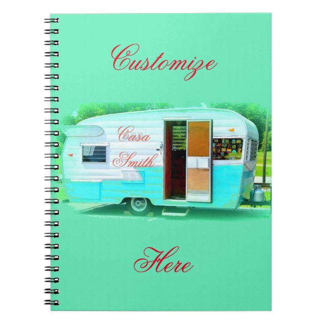 Carnet maison gitane vintage de caravane (Devant)