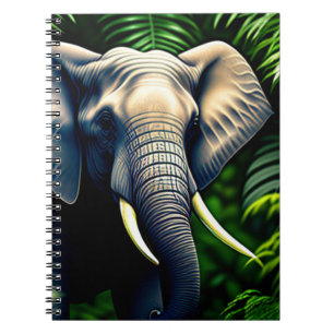 Carnet Majestic Jungle Elephant - Sauvage Et Libre