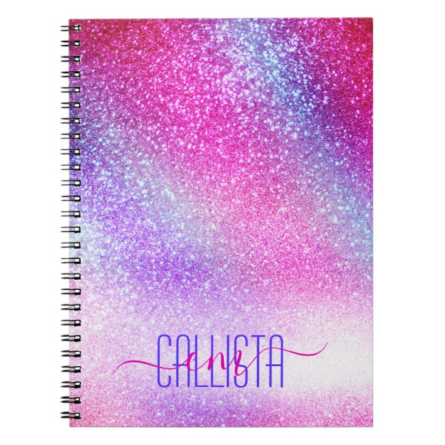 Carnet Majestic rose violet Nebula Galaxy Parties scintil (Devant)