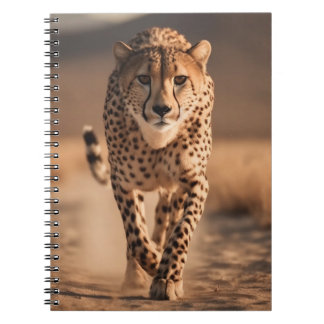 Carnet Majestic Wild Cheetah Running Photo
