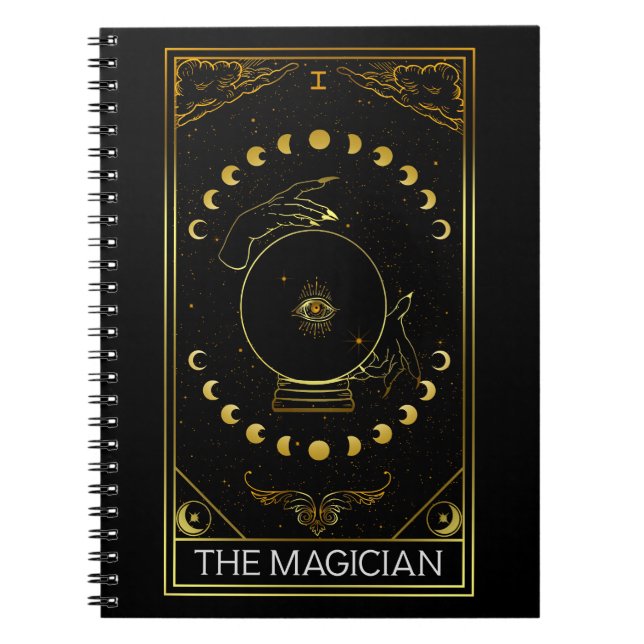 Carnet Majeure Arcana La Magicienne Carte Tarot  (Devant)