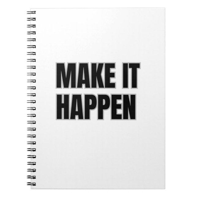 Carnet Make It Happen Spiral Photo Notebook (Devant)