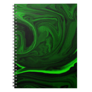 Carnet malachite vert texture