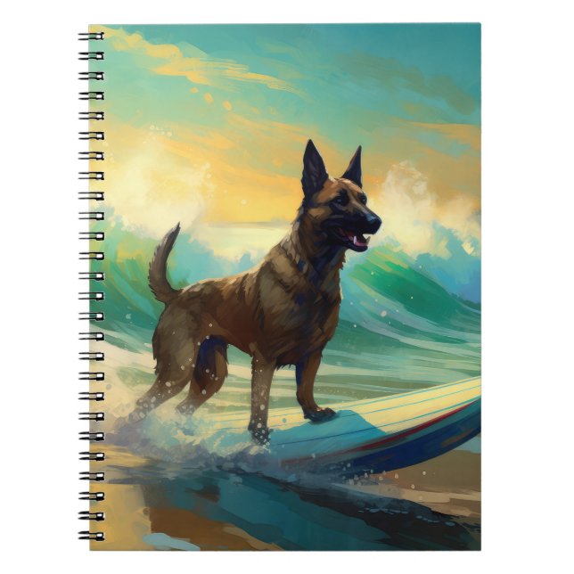 Carnet Malinoi Beach Surf Peinture belge (Devant)
