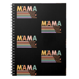Carnet Mama Beau sans peur Lovely Brave Strong