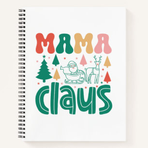 Carnet Mama Claus Christmas Design-60097