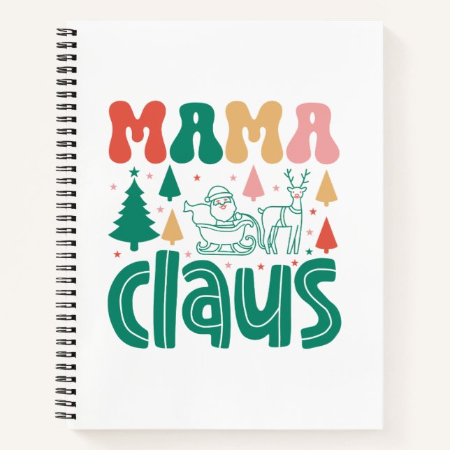Carnet Mama Claus Christmas Design-60097 (Devant)
