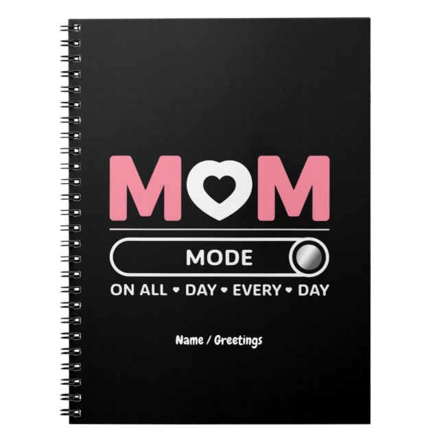 Carnet Mama Mode toute la journée chaque jour Fête des mè (Devant)