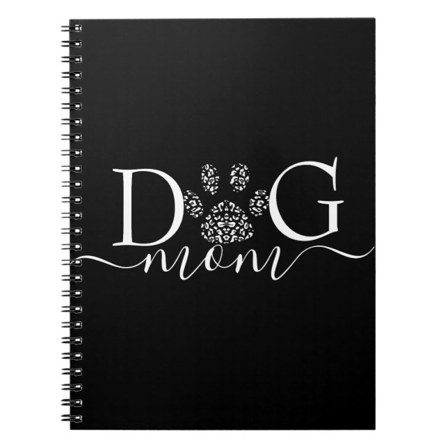 Carnet Maman chien empreinte de patte  (Devant)