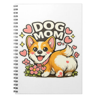 Carnet Maman de chien mignon autocollant Corgi Kawaii Fle