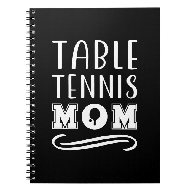Carnet Maman du tennis de table (Devant)