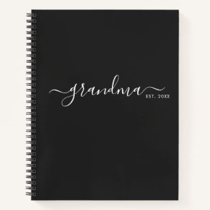 Carnet Maman Écrite Moderne Établie Grand-mère