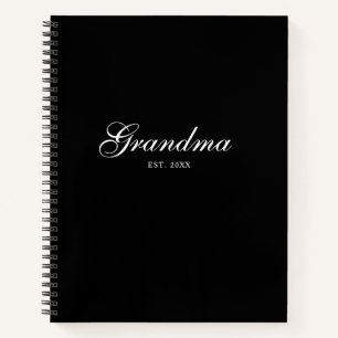 Carnet Maman élégante en script établie