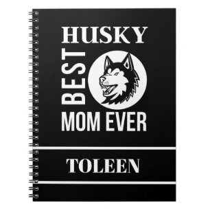 Carnet Maman Husky personnalisée, Maman Chien