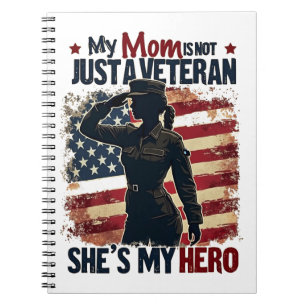 Carnet Maman Vétérinaire Héros Patriotique Fête des mères
