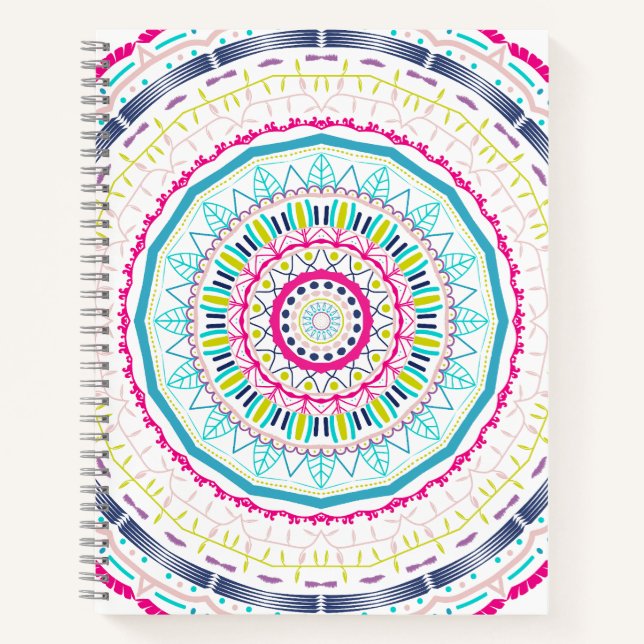 Carnet mandala coloré (Devant)