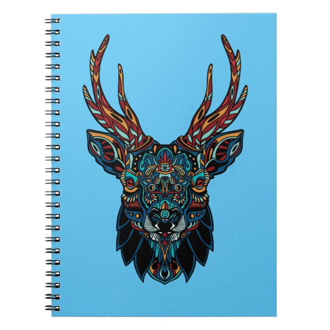 Carnet Mandala de cerfs (Devant)