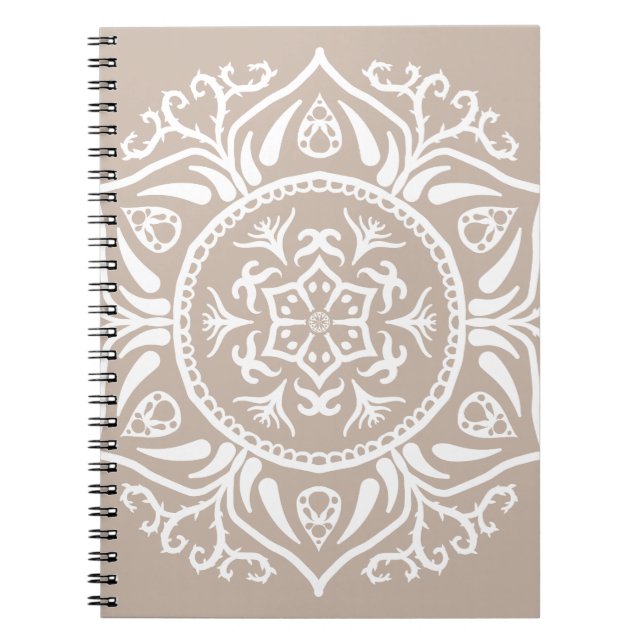 Carnet Mandala en laine (Devant)