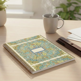 Carnet Mandala et papillon bohème intricé - couverture ri