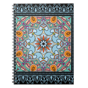 Carnet Mandala ethnique tribale sans couture motif