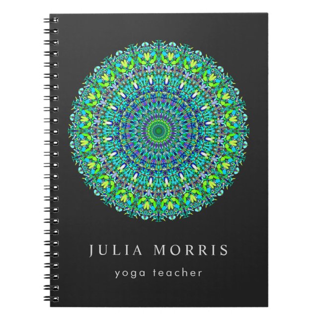 Carnet Mandala fleuri floral (Devant)
