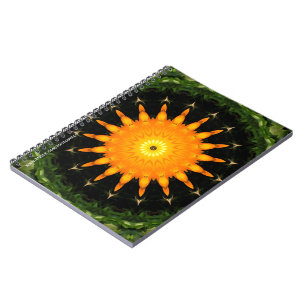 Carnet Mandala Kaléidoscope du Soleil Radieux Art
