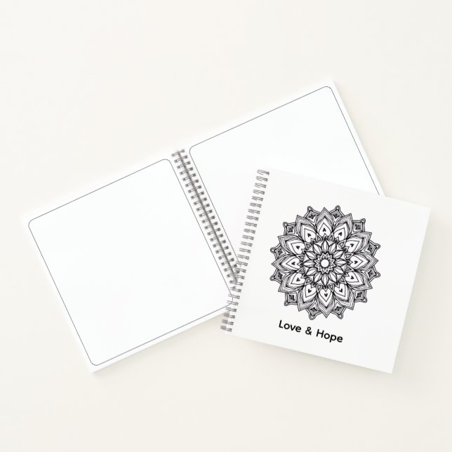 Carnet Mandala Love & Hope Deluxe Spiral Notebook (Intérieur)
