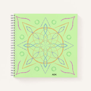 Carnet Mandala Multicolore À Main