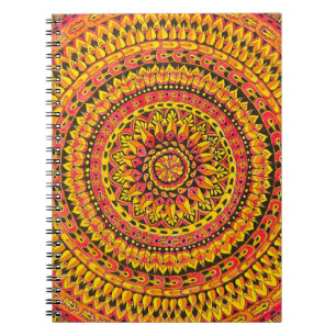 Carnet Mandala Original Art couleur orange