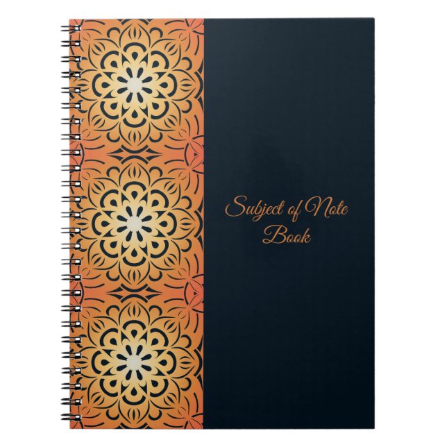 Carnet Mandala Soleil Éclaté (Devant)