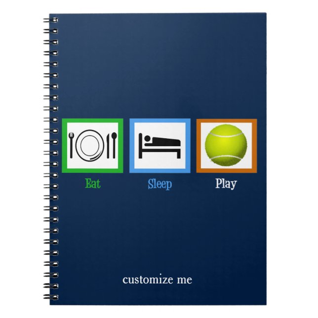 Carnet Mange Sleep Tennis (Devant)