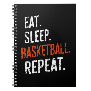 Carnet Manger Sleep Basketball Répéter Retro Vintage