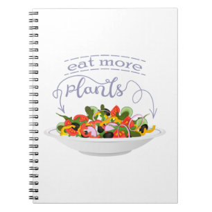 Carnet Mangez plus de plantes frais motivation salade let