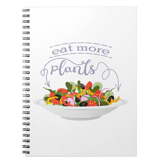 Carnet Mangez plus de plantes frais motivation salade let (Devant)