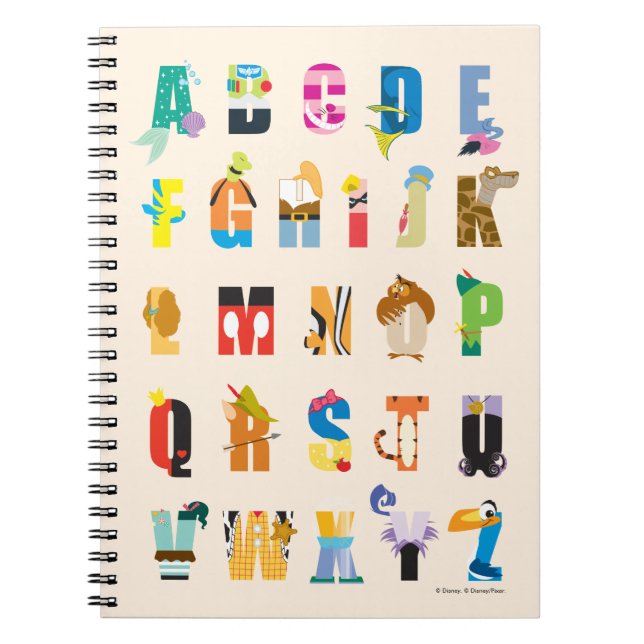 Carnet Mania Disney Alphabet (Devant)
