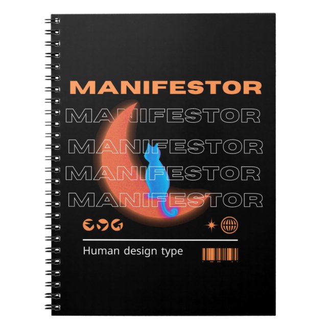 Carnet Manifestor type, human design (Devant)
