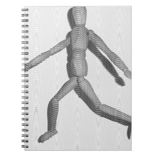 Carnet Mannequin humain en bois