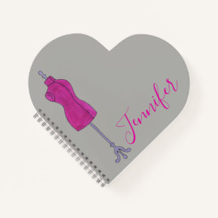 Carnet Mannequin rose Dressform Coudre Mode Design