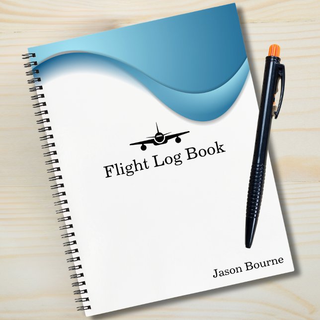 Carnet Manuel de vol du pilote Avion Blue Aviation Custo (Créateur téléchargé)