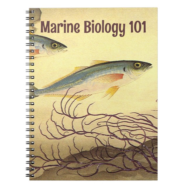 Carnet Maquereau Poisson nager dans l'océan (Devant)