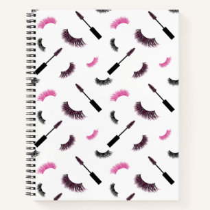 Carnet Maquillage avec parties scintillant rose