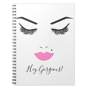 Carnet Maquillage Beauté Visage Cils & Lèvres Roses Chic