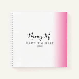 Carnet Maquillage et cheveux blanc rose et gris