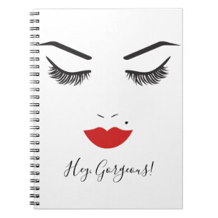 Carnet Maquillage Visage Cils & Lèvres Rouges Chic