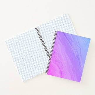 Carnet Marble Luxe - dégradé bleu et violet