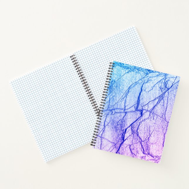 Carnet Marbre bicolore violet (Intérieur)